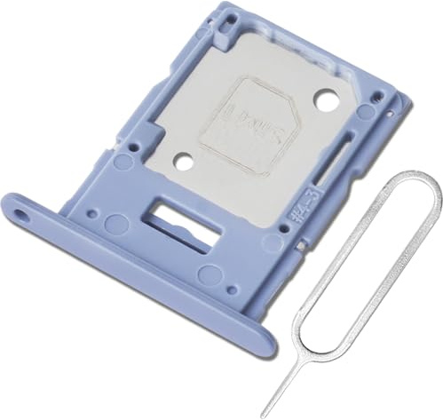 ExtKry SIM Karte Rahmen SIM Kartenfach für Samsung Galaxy A15 4G Dual SIM Tray kartenhalter Original qualität Card Tray + SIM Pin (Blau)