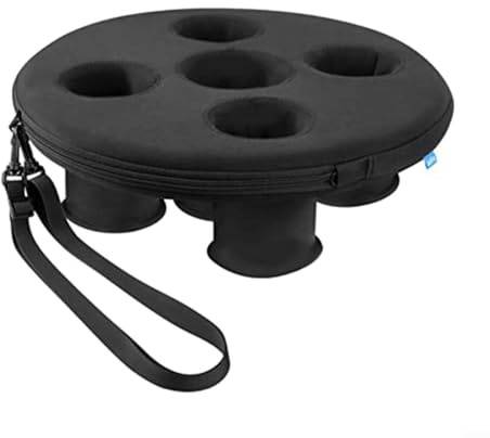 BlesConi Schwimmender Getränkehalter Pool-Tablett mit 5 Löchern Tragbare Getränkestation für Schwimmbäder, Strände, Whirlpools, Sommer, Outdoor, Partyzubehör