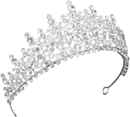 DEARMAMY Couronne Mariage Femme Strass Diadème Rétro Élégant Pour Femme Accessoire De Tête Pour Fête Anniversaire