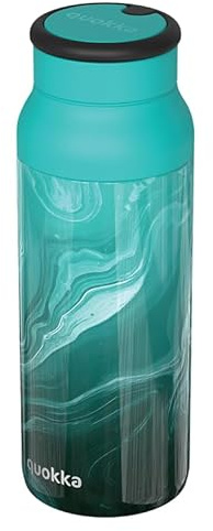 QUOKKA BOTELLA TERMO ACERO INOXIDABLE CON ASA DE SILICONA ECHO LIQUID MARBLE 690 ML