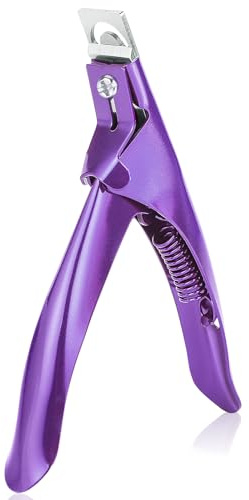 Nagelknipser Professionelle Falsche Nagelknipser Gelnägel Nagelknipser Trimmer Maniküre Tip Cutter für künstliche Nägel Acrylnägel Gelnägel (Lila)