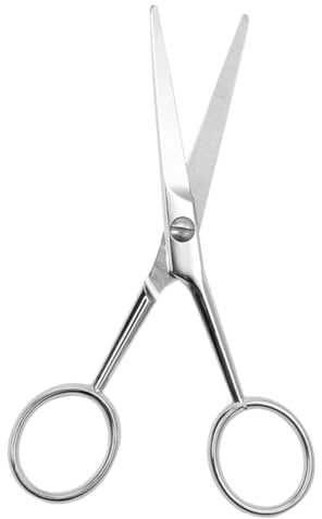 TOYZFRIENDY Tijeras para Bigote y Barba con Diseño Dentado Antideslizante Acero Inoxidable Duradero Ergonómicas para Recorte Preciso y Perfilado Masculino