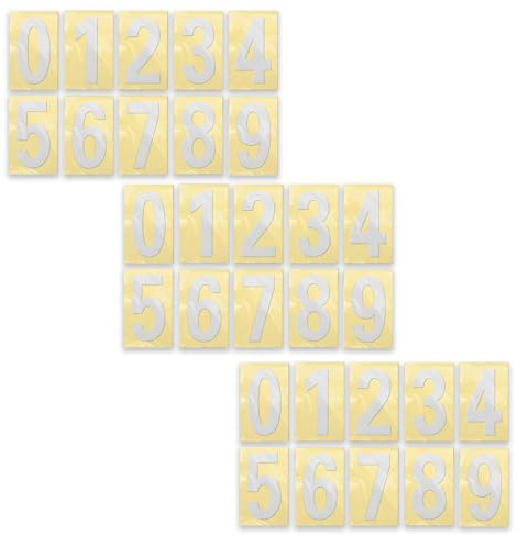 30 Blatt Hausnummer Klebend,Klebezahlen Wetterfest,Zahlen Aufkleber Groß,Number Stickers,Zahlenaufkleber,Hausnummer Zum Aufkleben,Selbstklebende Zahlen Sticker,Geeignet Für Briefkästen Und Wohnhäuser