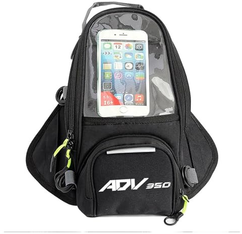 AbyBasil Sacoche Réservoir Tactile pour ADV350 ADV 350 Sac Magnétique pour Moto De Randonnée Navigation pour Réservoir Carburant Grand Écran