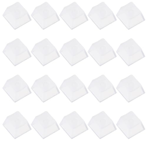YROHGKPN Tapas de teclas transparentes de ABS vacías para teclados mecánicos, juego de tapas de teclas con retroiluminación, tapa transparente para teclas, 10/20 piezas PC juego teclas
