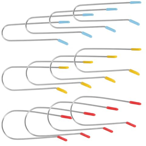 Zerodeko Dauerwellenwickler Clips 1 Satz mit U förmigen Klammern aus 304 Edelstahl für 0,75/1/1,25 Zoll Heißwickler für Zuhause und Unterwegs