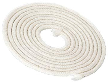 NKlaus 1m Docht mit Glasfasereinlage Glasfaferdocht rund Ø 1mm für Schmelzlicht Spirituslampe Öllampe für gereinigtes Lampenöl Paraffinöl Dauerdocht Gartenfackel Petroleumlampe 1269