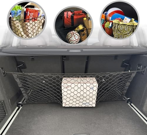 Red de Carga de Malla elástica Estilo sobre para BMW X3, Accesorios 2017-2023, organizadores y Almacenamiento de Maletero Premium, Red de Equipaje para Crossover, el Mejor Organizador de Coche para