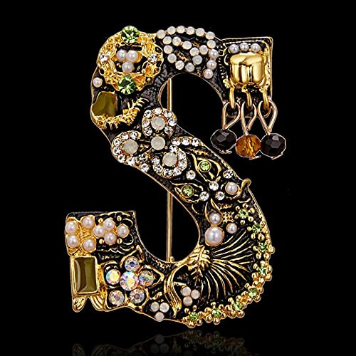 HCMA Charm Luxus 5 Stile Hochzeit Dame Schmuck Strass Buchstabe ADGS Perle Brosche Pins Für Frauen