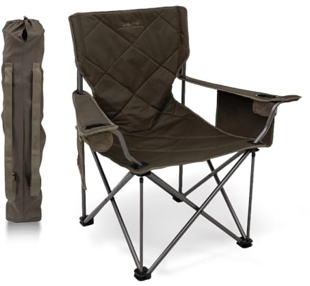 ALPS Mountaineering King Kong Camping Chairs for Adults with Mesh Cup Holders and Pockets, Built Durable and Reliable with Compact Foldable Steel Frame, Clay