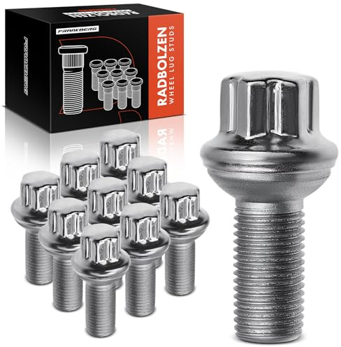 Frankberg 10x Radbolzen Radschraube Vorne Hinten 0009905107 | Kompatibel mit SLK R172, E-Klasse T-Model S211, S-Klasse V221 W221, E-Klasse W212, C-Klasse Coupe C204, E-Klasse W211
