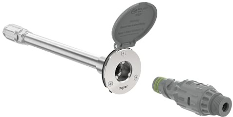 Aquor House Hydrant V1+ Robinet d'extérieur anti-gel avec connexion rapide et anti-siphon, système anti-gel, 30,5 cm, gris ardoise