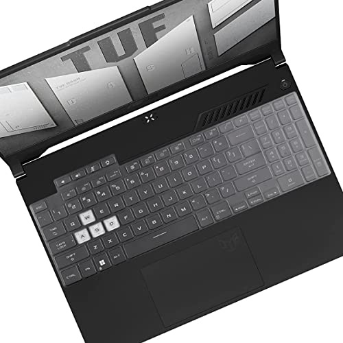 UUONDO Tastaturabdeckung für ASUS TUF Gaming F15 FX507ZM FX507ZC FX507VU / A15 FA507NU / A16 FA617NS / TUF Dash 15 FX517ZM, TUF Gaming F17 FX707 / A17 FA70707 FA707 RM 17,3 (nicht passend für TUF A15