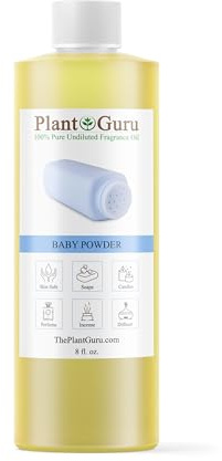 Baby Powder Fragrance Oil 8 fl. oz. Scented Oil for DIY Soap Making, Candles, Bath Bombs, Body Butters. Used in Aromatherapy Diffusers, Burners and Warmers. Great Addition to Lotions and Creams.