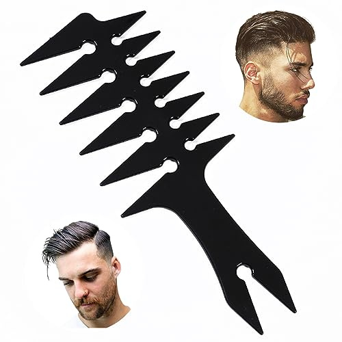 Professioneller 3-in-1-Strukturgelkamm für Herren, Slickback-Haarstyling, breite Zähne, Fächerschwanz-Friseurkamm, großer Entwirrungskamm für Männer und Frauen, Lockenformung, Nassshampoo