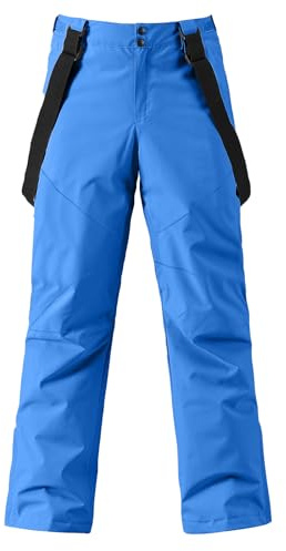 HOTIAN Herren Skihose Hosenträgerhose Outdoorhose Snowboardhose Winter Wasserdicht Warm Abnehmbare Hosenträger Skilanglaufhose Thermohose Wanderhose Ski Pant