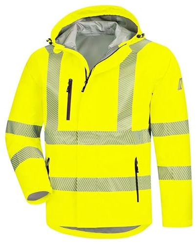 Nitras Warnschutz Regenjacke MOTION TEX VIZ PLUS, gelb, Größe 5XL