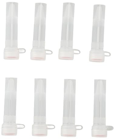Tubes à Centrifuger de 1,5 Ml, Tubes à Microcentrifuger en Polypropylène Sûrs 500 Pièces pour Fournitures de Laboratoire (Fond plat)