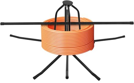 Pipe Decoiler Heavy Duty Underfloor Heating Pipe Tube Cable Wire DeCoiler Adjustable Decoiler Underfloor Heating Cable Pipe Decoiler Q235 Iron Pipe Decoiler with Bag