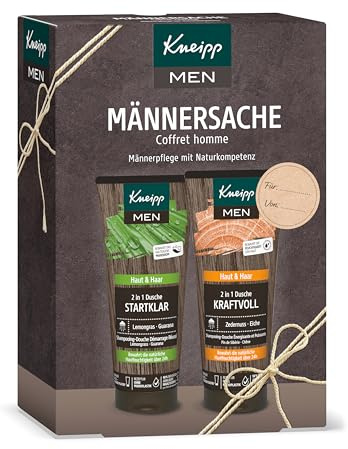 Kneipp Set Regalo Männersache - 2 in 1 Doccia Uomo di Kneipp in Formato Originale - Regalo Wellness per Uomini – Kneipp Men: Cura Uomo con Competenza Naturale - 2 x 200ml