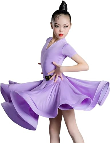 Vestidos Latinos For Niña, Vestido De Baile De Salón, Falda De Tango, Vestidos De Fiesta De Competición De Baile De Salsa Estándar, Trajes De Práctica De Baile(A1,140)