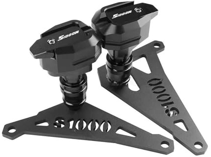 YHGGDN CNC Motorrad-Absturzschutz Für S1000R S1000 R S 1000 R 2014 2015 2016 Rahmenschieber Verkleidungsschutz Crash Pad-Schutz Motor Stator Abdeckung(Schwarz)