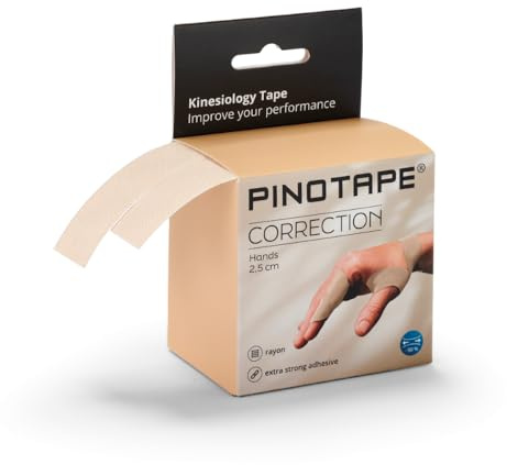 Pinotape Sport Correction Kinesiologie Tape Hände 2x5m x 2,5cm