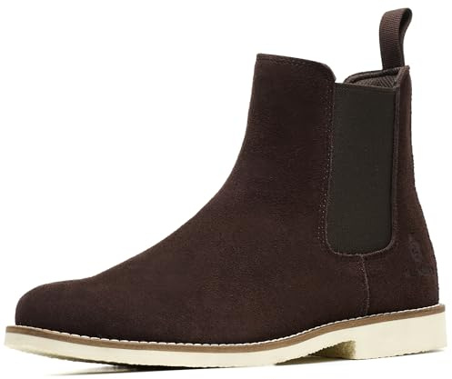 SL-Saint Bottes Chelsea Classiques Faites à La Main Pour Hommes Mode Cuir de Vache Véritable Slip On