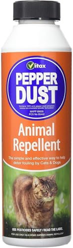 Vitax Natural Cat & Dog Repellent – 225g Pepper Dust, Protects Gardens & Edible Crops, Sprinkle-On Solution for Fouling Prevention