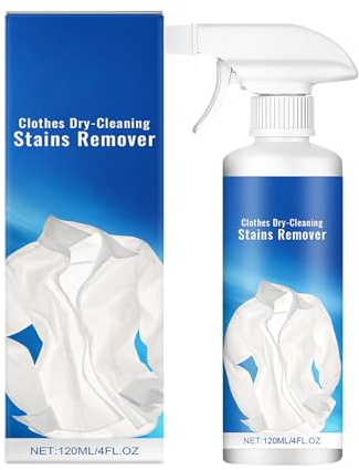 Active Enzyme Laundry Stain Remover 120ml, Powerful Liquid Formula for Oil, Blood, Wine, Coffee Stains, No-Scrub Fabric Cleaner, Works in Cold Water, Safe for Colours & Delicates