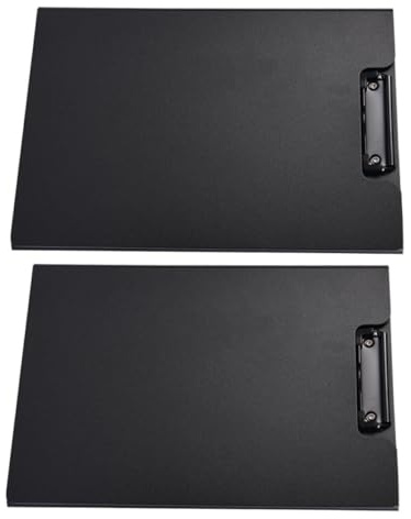 Veemoon 2pièces Porte-documents Portable Plastique Lot De Noir Pour Dossiers Et Fournitures De Bureau