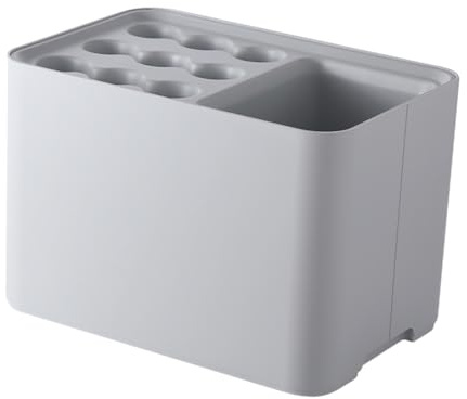 BIUDECO Soporte de Paraguas Creativo Gris Colgante de Pared con Bandeja Antigoteo para Entrada Hogar Oficina Minimalista