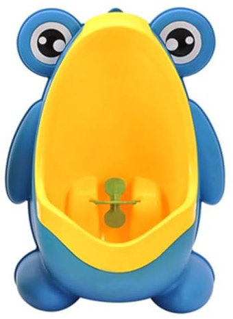 Cartoon Urinal für Jungen, Blaues Kinderurinal aus Pp, 1 Stück | Wandmontage fürs Badezimmer, Leichte Reinigung, Windrad Drehung, Liebevolle Form Zufälliger Stil