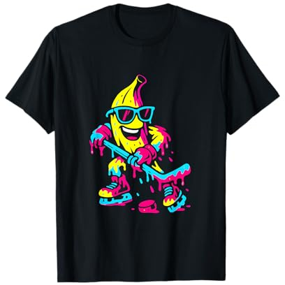 Banana para Hockey sobre Hielo, Divertida, para niños y niñas Camiseta