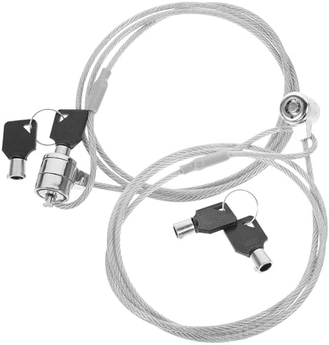 DOITOOL Lucchetto per Computer Portatile Chiave, Cavo Leggero in Lega 2 Set | Rotazione a 360 Gradi, Uso Semplice e Pratico, per Schermi e Tavoletta, Compatibile Dispositivi Digitali