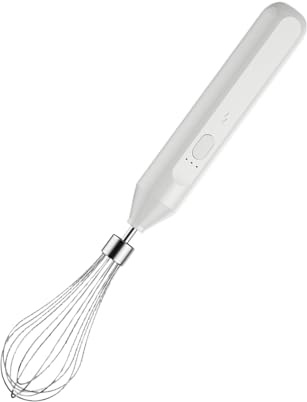 Batidor eléctrico de huevos, carga USB de 3 velocidades, batidor de café de mano, batería integrada de 800 mAh, herramienta agitadora automática de huevos, aderezo de ensalada de chocolate caliente