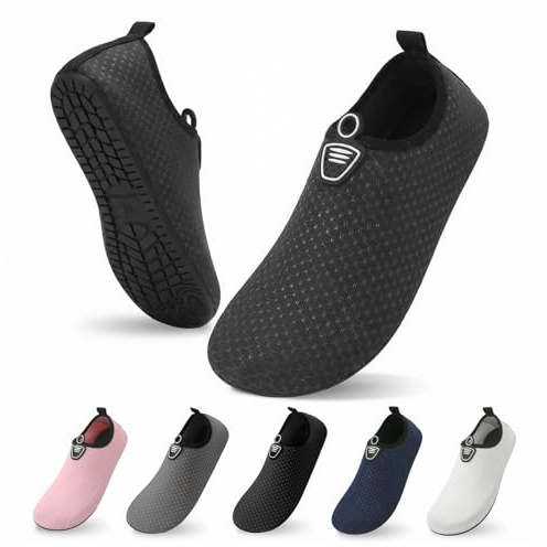 zoogobee Water Shoes for Women Men Quick Dry Non-Slip Barefoot Aqua Socks for Beach Surfing Yoga