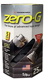 zero-G Lightweight, Kink-Resistant, Heavy Duty Garden Hoses (5/8 x 25' 2PK)