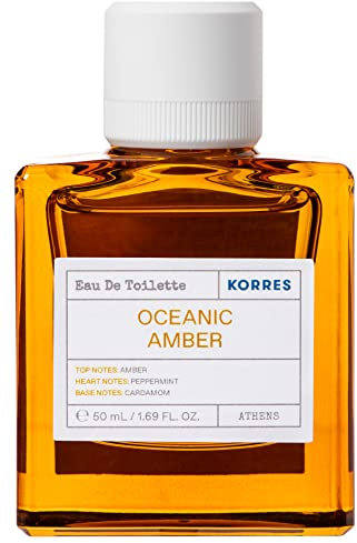 KORRES OCEANIC AMBER Eau De Toilette für Herren, maskuliner & orientalischer Herrenduft, vegan, 50 ml