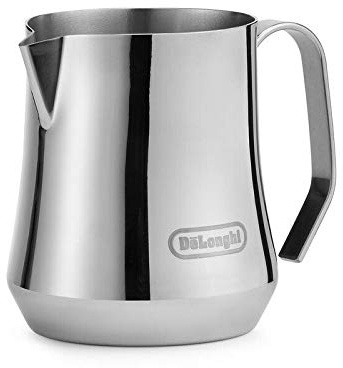 Delonghi Milchkännchen aus poliertem Edelstahl, 500 ml, mit Griff
