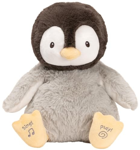 GUND Kissy, der Pinguin - singt, spricht und wirft Küsschen, Sprache wahlweise auf Deutsch oder Italienisch einstellbar, ab 10 Monaten