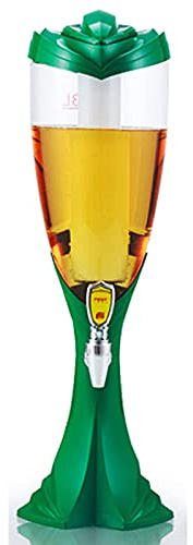 MU Torre de cerveza, dispensadores de barril de cerveza grande Capecity dispensador de bebidas para el hogar, bar, bar, bar, dispensador de bebidas, 5,0 l