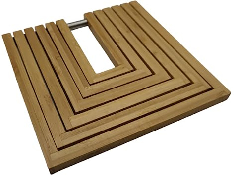 DESSOUS DE PLAT EXTENSIBLE BAMBOU L.19 (PLIÉ) / 34.5 (DÉPLIÉ) X P.19 CM Ustensils pour la cuisine en Bambou rangements découpe organisation