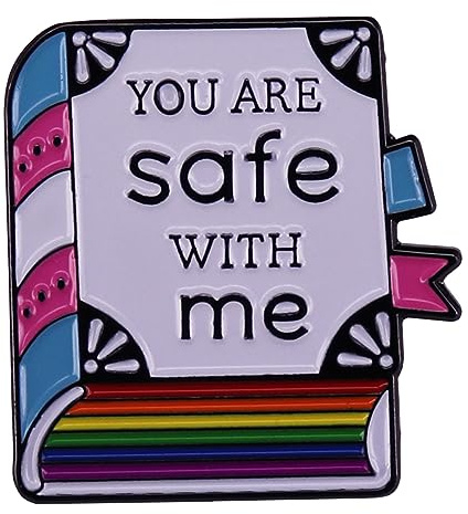Regenbogen Pin Brosche Buch Emaille Revers Pin Rucksack Jacken Taschen Zubehör für Männer Frauen