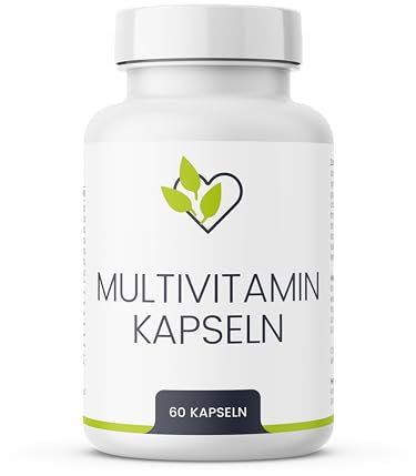 Multivitamin Premium mit Q10 - vegane Omega 3 Kapseln, hochdosiert, mit EPA/DHA, 60 Stück, vegan, glutenfrei, gentechnikfrei, hypoallergen