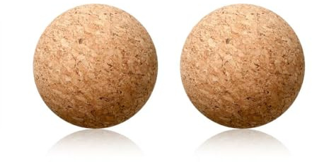 Korkkugel-Stopfen, Weinkorken, runde Kugel-Weinkorken, Dekanterverschluss, für Weindekanter, 6,5 cm, 2 Stück