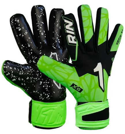 Rinat Xtreme Guard Dominus AS Adult Goalkeeper Gloves, Green, Size 9