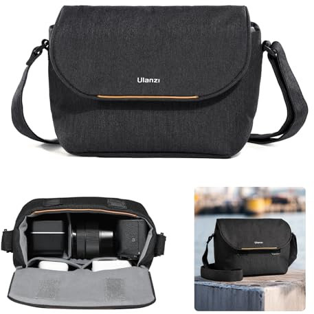ULANZI Kameratasche, SLR/DSLR Kameratasche, Crossbody Fotografie Kleine Tasche Mode, Umhängetasche für Damen und Herren Kompatibel für spiegellose Sony Canon Nikon Kamera Wasserdicht Leicht