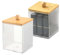 SVOCK 2PCS Cajas Organizadoras Baño, Organizador de Maquillaje Acrílico Transparente, Dispensador de Bastoncillos, Dispensador Discos Desmaquillantes para Cosméticos, Bolas de Algodón y Hisopos