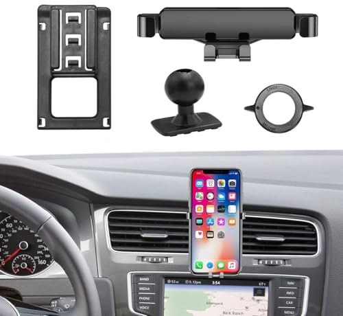 dnofowl Auto-Handy-Halterung, 360° drehbare, einstellbare Auto-Handy-Halterung, für VW Golf 7 2014 2015 2016 2017 2018 2019 2020
